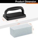Heavy Duty Grill Cleaner Bricks with Handle- 5 Pack