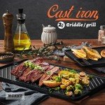 16.5-Inch Reversible Cast Iron Griddle Pan
