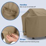 Heavy Duty 55 Inch BBQ Grill Cover - Taupe