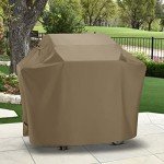 Heavy Duty 55 Inch BBQ Grill Cover - Taupe