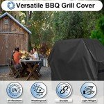 Heavy Duty Waterproof BBQ Grill Cover – Black