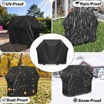 Heavy Duty Waterproof BBQ Grill Cover – Black
