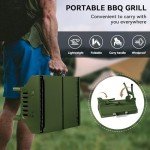 Portable Folding Charcoal Grill for Outdoor Cooking