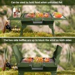 Portable Folding Charcoal Grill for Outdoor Cooking