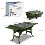 Portable Folding Charcoal Grill for Outdoor Cooking