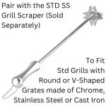 Sage Owl 21.5’’ Bristle-Free BBQ Grill Scraper