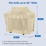 58-Inch Heavy Duty BBQ Grill Cover - Waterproof Protection