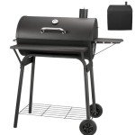 Kendane Large Charcoal Grill with Shelves