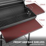 Kendane Large Charcoal Grill with Shelves