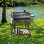 Kendane Large Charcoal Grill with Shelves