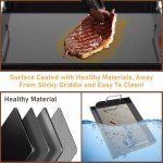 Utheer 17” Nonstick Griddle for Gas & Charcoal Grills