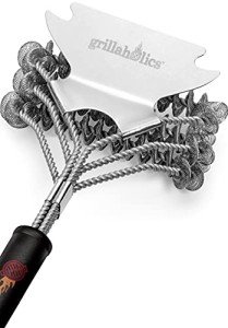 Grillaholics Bristle-Free BBQ Grill Brush with Scraper