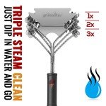 Grillaholics Bristle-Free BBQ Grill Brush with Scraper
