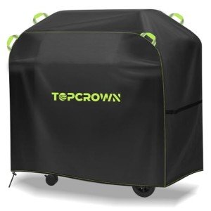 TOPCROWN Waterproof BBQ Grill Cover, Universal Fit 45"-75