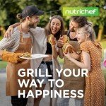 NutriChef 18-Inch Cast Iron Reversible Grill Plate
