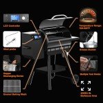 Blatomic LCD Wood Pellet Smoker Grill with Probe