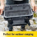 Portable Mini Charcoal Hibachi Grill for Outdoors