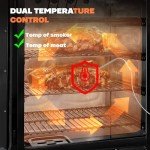 Digital Electric Smoker with LED Display and Probe