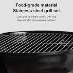 Portable 22-Inch Charcoal Kettle Grill with Wheels