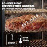 Digital Electric Smoker with LED Display and Probe