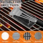 POLIGO 18" Stainless Steel Grill Brush & Scraper