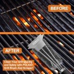 POLIGO 18" Stainless Steel Grill Brush & Scraper