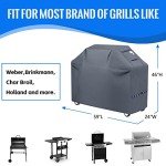 Heavy Duty Waterproof BBQ Grill Cover with Straps