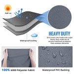 Heavy Duty Waterproof BBQ Grill Cover with Straps