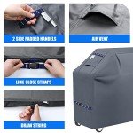 Heavy Duty Waterproof BBQ Grill Cover with Straps
