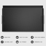 Utheer 25" Nonstick Griddle for Gas & Charcoal Grills