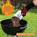 Heat Resistant BBQ Grill Gloves - 1472°F Safe