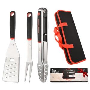 Heavy Duty BBQ Tool Set with Portable Bag