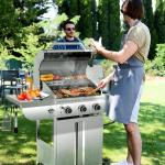 Electactic 3-Burner Propane Gas Grill with Side Burner