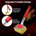 Bristle-Free BBQ Grill Brush with Scraper and Sponges