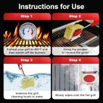 Bristle-Free BBQ Grill Brush with Scraper and Sponges