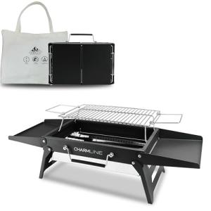 Charmline 14x9 Inch Foldable Charcoal Grill