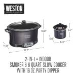 WESTON 2-in-1 Slow Cooker & Indoor Smoker