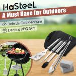 HaSteeL 18-Inch Portable Charcoal Kettle Grill