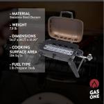 GasOne Portable Tabletop Propane Grill – Large Cooking Surface