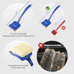 19" Bristle-Free Grill Brush with Replaceable Head