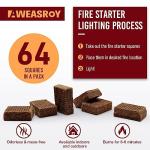 Fire Starter Squares - Odorless, Water-Resistant, BBQ Essential