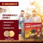 Fire Starter Squares - Odorless, Water-Resistant, BBQ Essential