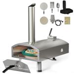 YTIAHOME Dual Fuel Outdoor Pizza Oven with Peel
