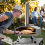 YTIAHOME Dual Fuel Outdoor Pizza Oven with Peel
