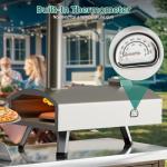 YTIAHOME Dual Fuel Outdoor Pizza Oven with Peel