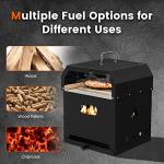 COSTWAY 4-in-1 Outdoor Pizza Oven and Grill