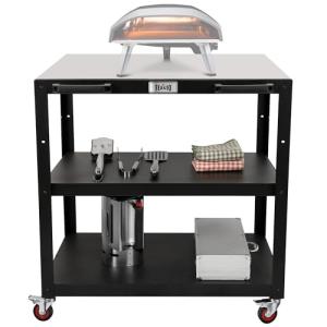 Feasto Movable Outdoor Pizza Oven Prep Table