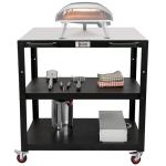 Feasto Movable Outdoor Pizza Oven Prep Table