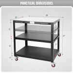 Feasto Movable Outdoor Pizza Oven Prep Table