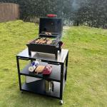 Feasto Movable Outdoor Pizza Oven Prep Table